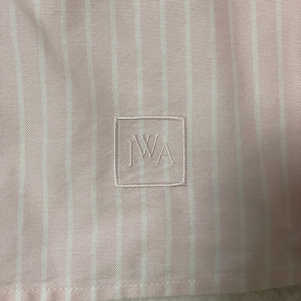 Uniqlo Light Pink Striped Button-Down Shirt - Picture 4 of 7